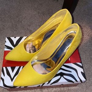 Yellow Hot Tomato Stiletto Heels